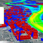 Analyse eines simulierten Elbe-Extrem-Hochwassers © virtualcitySYSTEMS GmbH