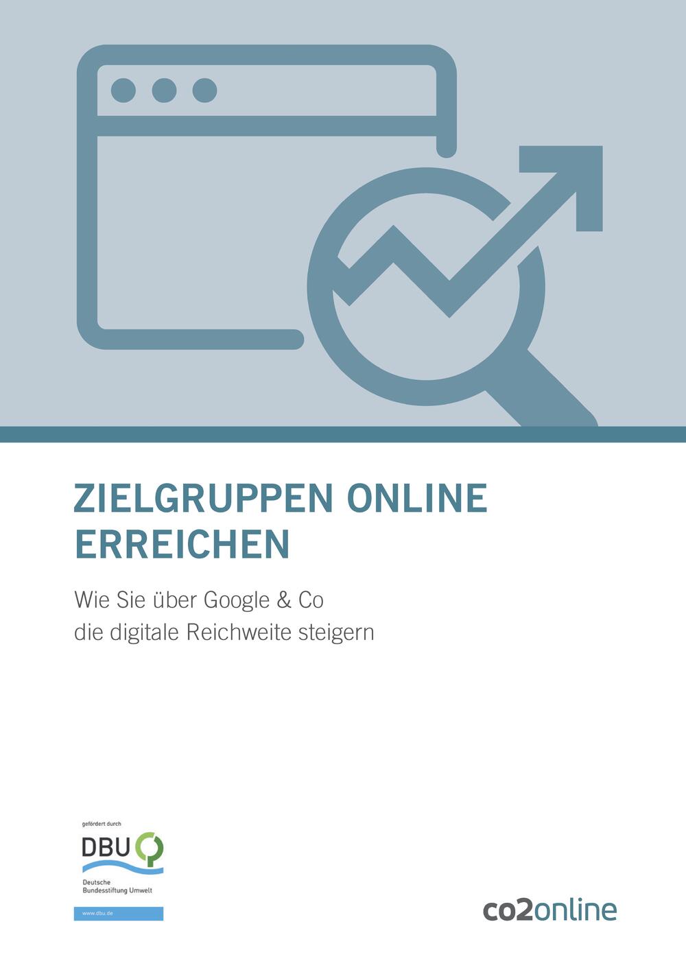 Cover Broschüre: Zielgruppen online erreichen © co2online