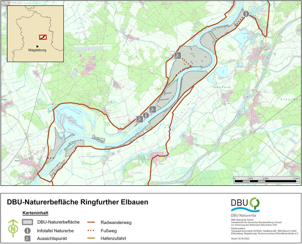 Besucherlenkung Ringfurther Elbauen © DBU Naturerbe