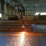 Brennschneideversuch mit Prototyp © PMR Tech/Phillip Reisenberg