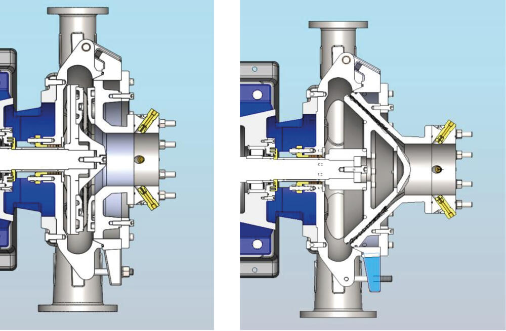 Scheibenrefiner (links), Konusrefiner (rechts) &copy; DBU-Projektpartner