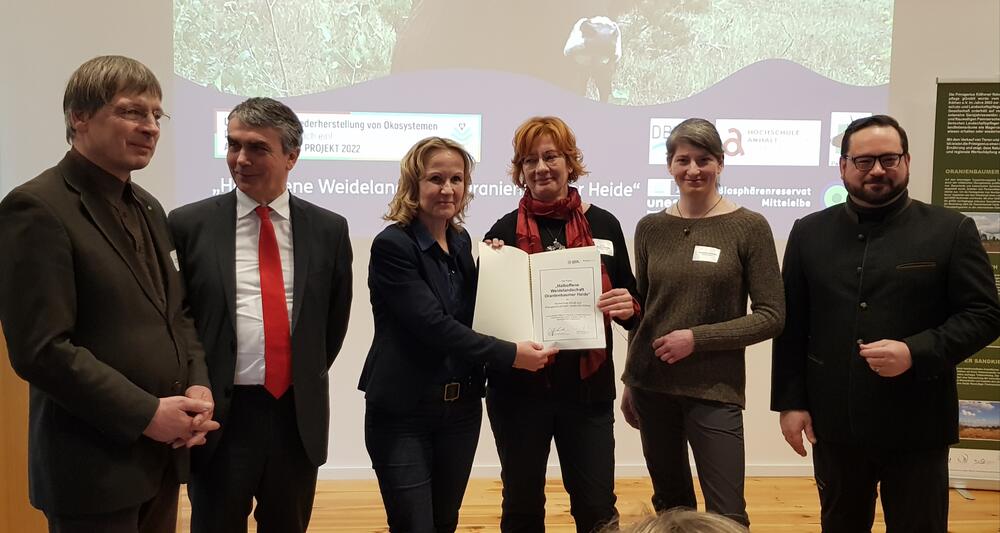 Preisverleihung UN-Dekade-Projekt © DBU-Naturerbe/ Katja Behrendt