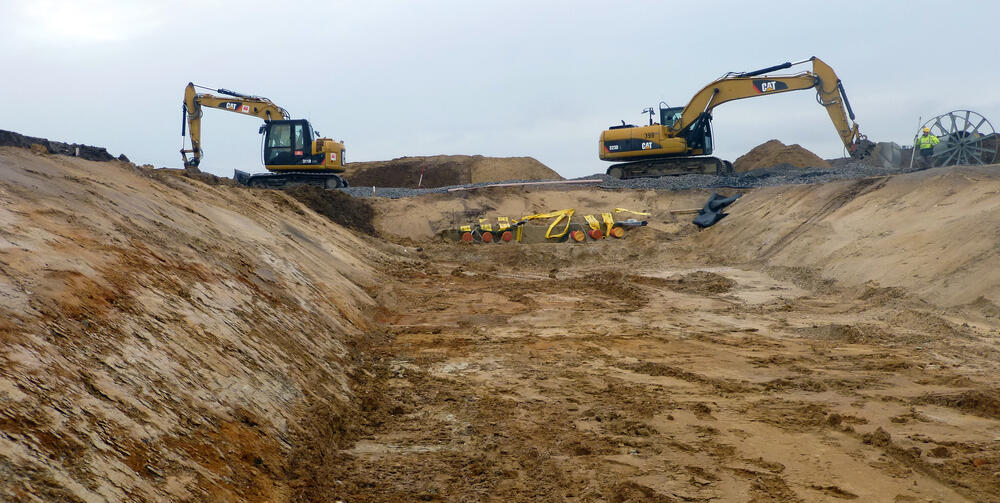 Kabelgraben Höchstspannungs-Drehstrom-Leitung &copy; Ingenieurbüro Feldwisch