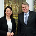 Thüringens Umweltministerin Anja Siegesmund/DBU-Generalsekretär Dr. Heinrich Bottermann &copy; Umweltministerium Thüringen