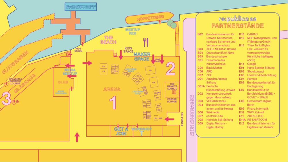 Lageplan re:publica 2022 © republica GmbH