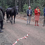 Einweihung der sanierten Zuwegung  © Moritz Räbel/Bundesforstbetrieb Thüringen-Erzgebirge