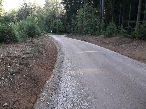 Sanierte Zuwegung Hartmannsdorfer Forst © Moritz Räbel/Bundesforstbetrieb Thüringen-Erzgebirge