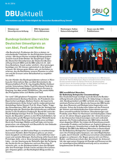 DBU aktuell Nr. 8, 2016