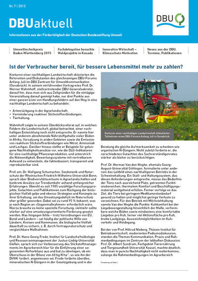 DBU aktuell Nr. 07, 2015