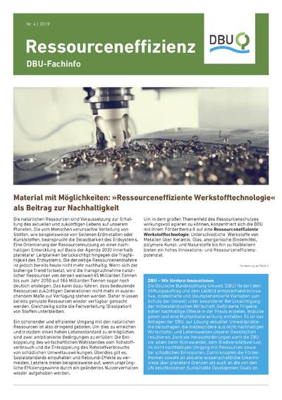 DBU-Fachinfo - Ressourceneffizienz
