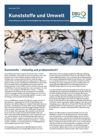 DBU-Fachinfo Kunststoffe und Umwelt