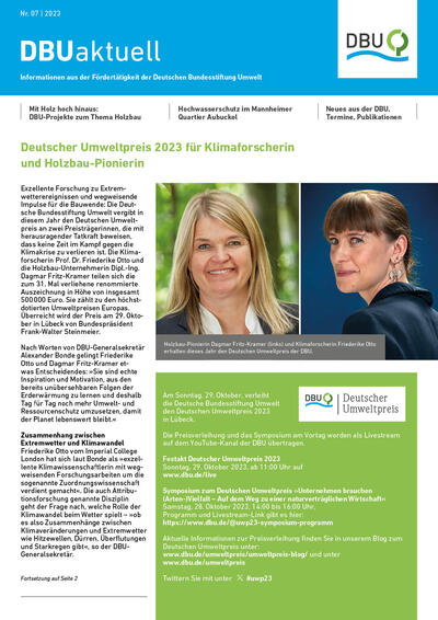 DBU aktuell. Nr. 7, 2023