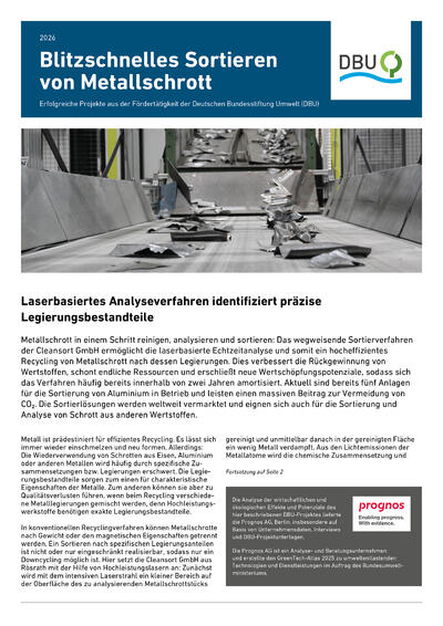 Blitzschnelles Sortieren von Metallschrott