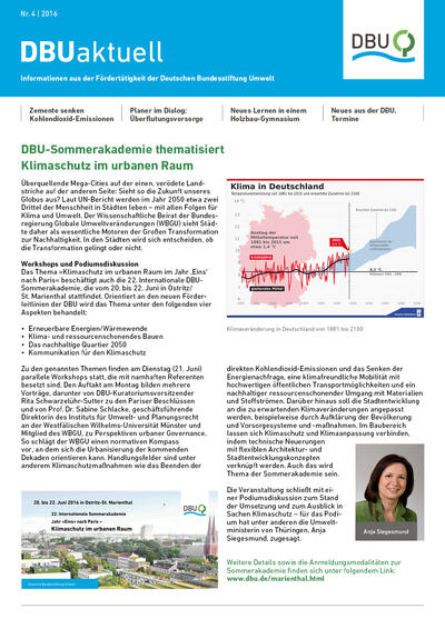DBU aktuell Nr. 4, 2016