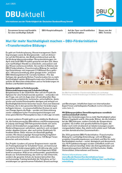DBU aktuell Juni 2025