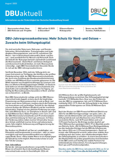 DBU aktuell August 2025