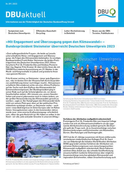 DBU aktuell. Nr. 9, 2023