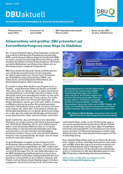 DBU aktuell Oktober 2025