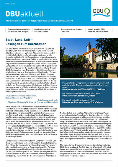 DBU aktuell Nr. 08, 2017