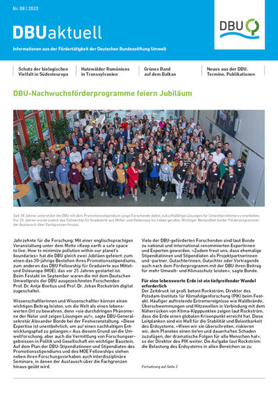 DBU aktuell Nr. 8, 2022
