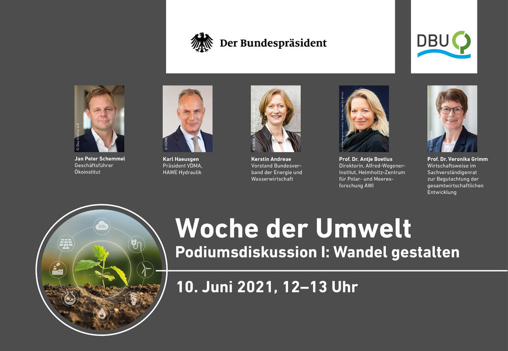 Woche der Umwelt: Podium 1 - Redner © Deutsche Bundesstiftung Umwelt