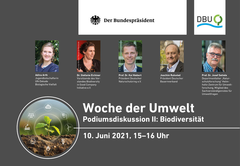 Woche der Umwelt 2021: Redner Podium 2 © Deutsche Bundesstiftung Umwelt