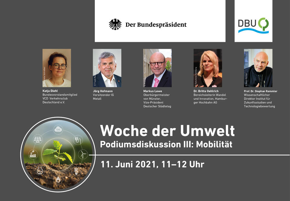 Woche der Umwelt 2021: Redner Podium 3 © Deutsche Bundesstiftung Umwelt