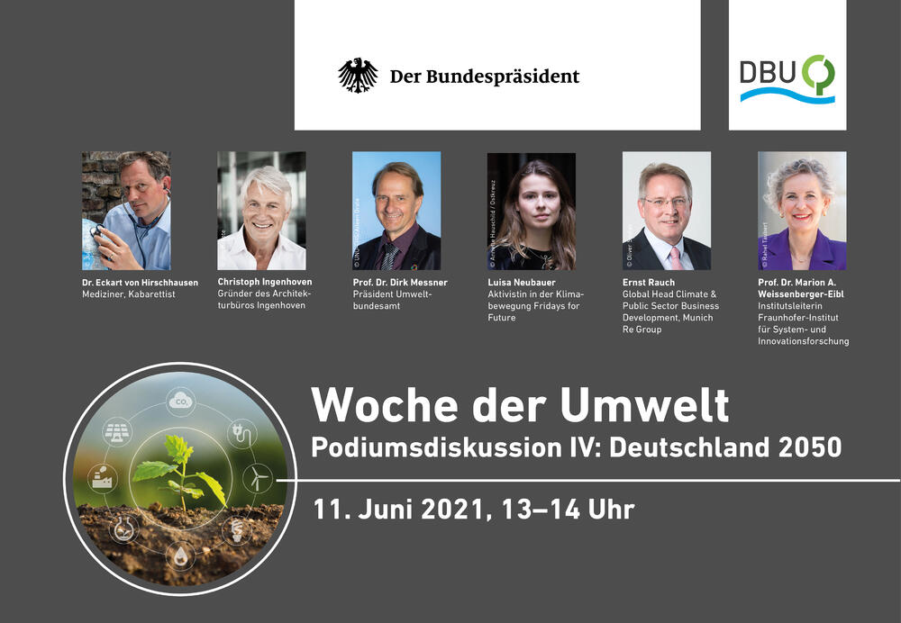 Woche der Umwelt 2021: Redner Podium 4 © Deutsche Bundesstiftung Umwelt