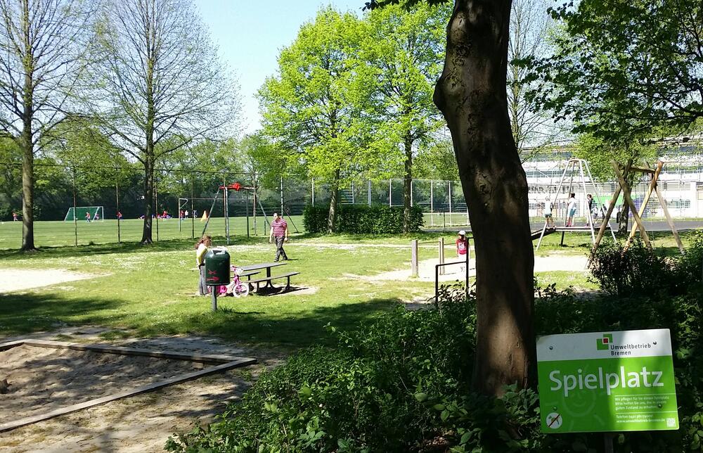 Verstärkte Nutzung von Grünflächen und Spielplätzen in der Stadt © Ulf Jacob (Deutsche Bundesstiftung Umwelt)