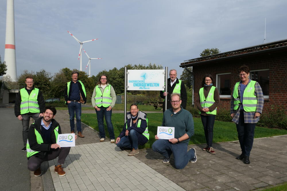 Besichtigung des Bioenergieparks beim Projekttreffen zu EnergieweltenPLUS © Saerbecker Energiewelten