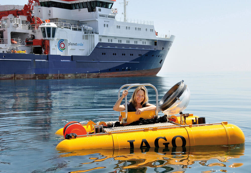 Prof. Boetius: Expedition mit dem Forschungsschiff Merian ins Schwarze Meer im Frühjahr 2010 © JAGO Team/Geomar
