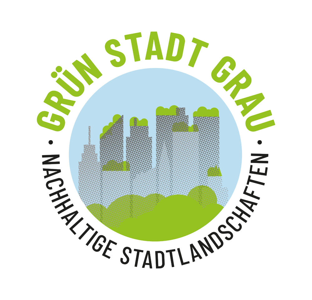 Ausstellungslogo Grün Stadt Grau © Tulp Design GmbH