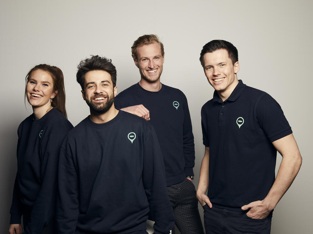 The founding team of Backdigital with Anna Katharina Lingmann, Thorsten Sobiech, Jonathan Fahlbusch and Malte Pfahl (from left) © Backdigital GmbH