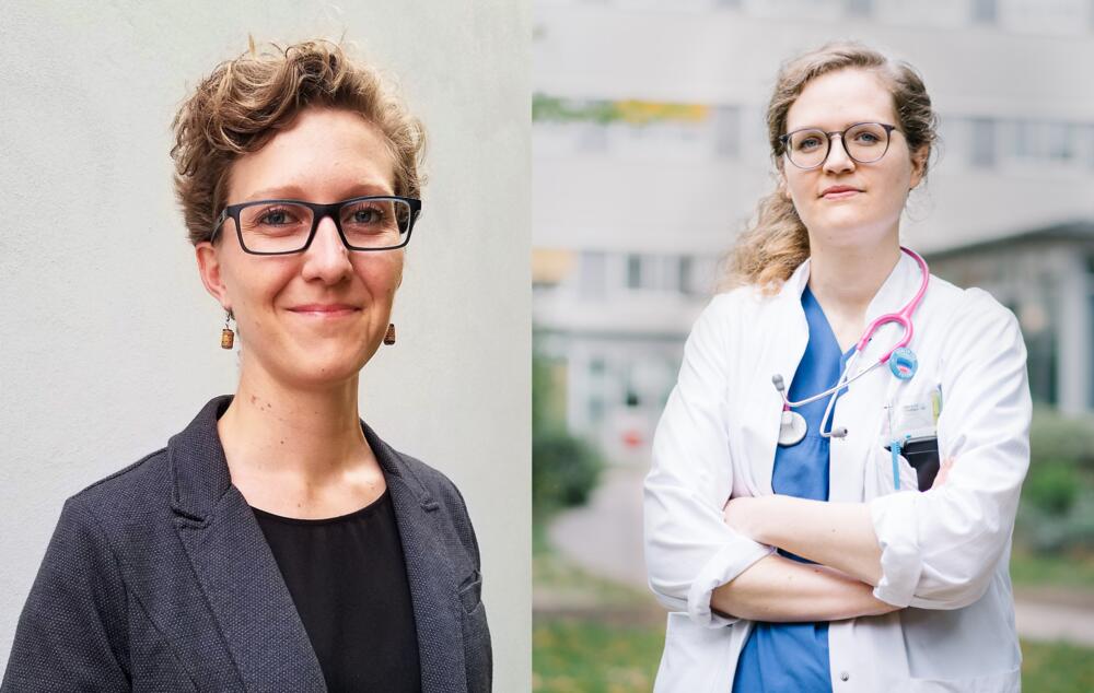 Das Projektteam: Dr. Nathalie Lambrecht (links) und Dr. Lisa Pörtner © Dr. Nathalie Lambrecht (links); Ana Rodriguez (rechts)