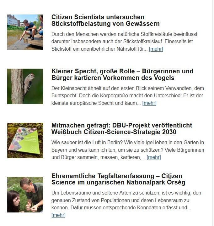 Im neuen Newsletter werden verschiedene DBU-Projekte zum Thema Citizen Science vorgestellt. © DBU